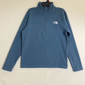 THE NORTH FACE MENS TEXTURED CAP ROCK 1/4 ZIP FLEECE PULLOVER LARGE